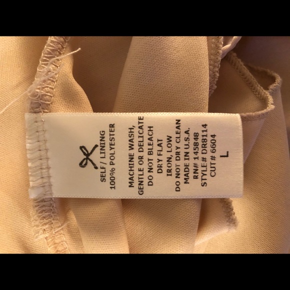 Elegant Dress light nude - soft material with slip - Picture 7 of 8